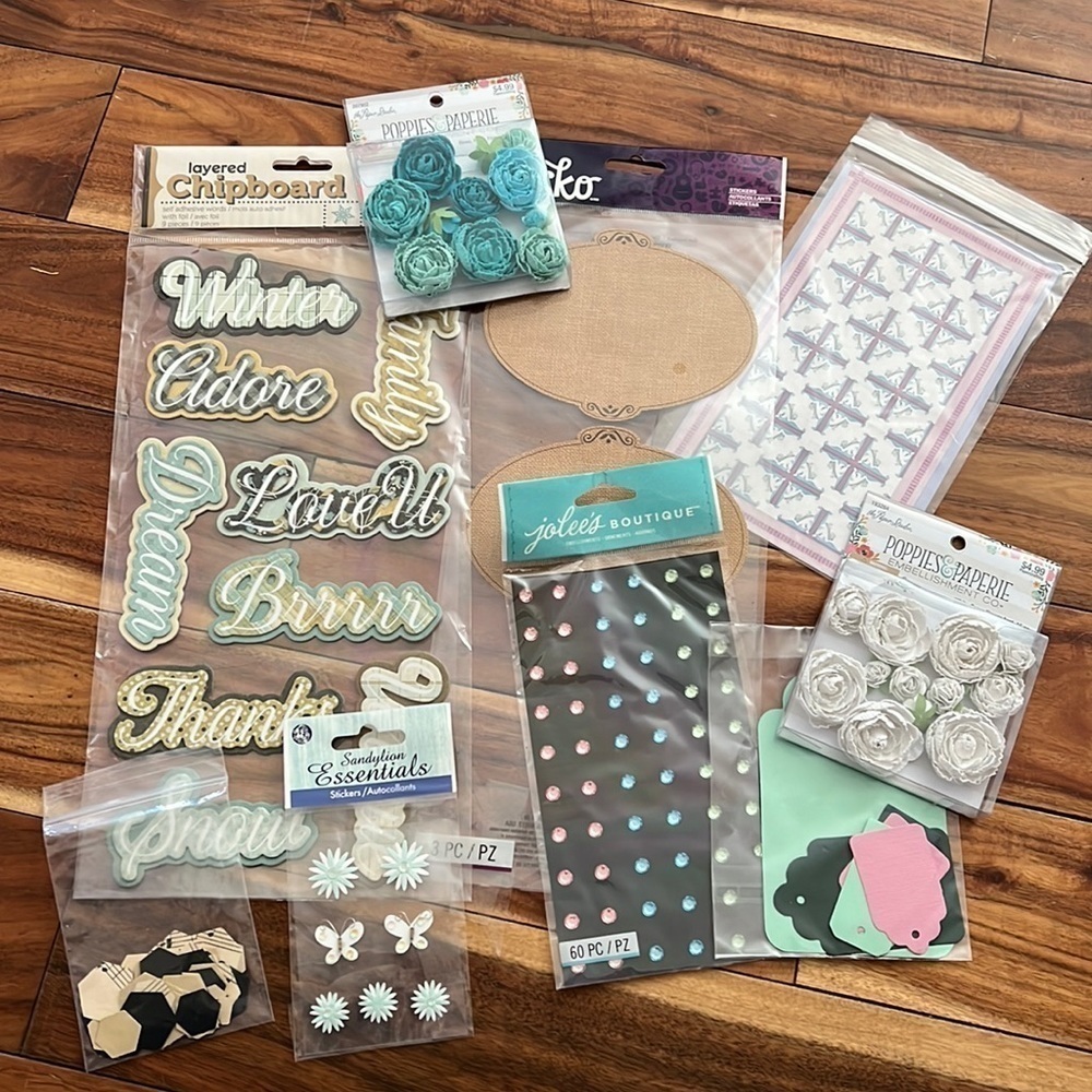 Misc Paper Crafting Scrapbooking Card Making Embellishments Lot